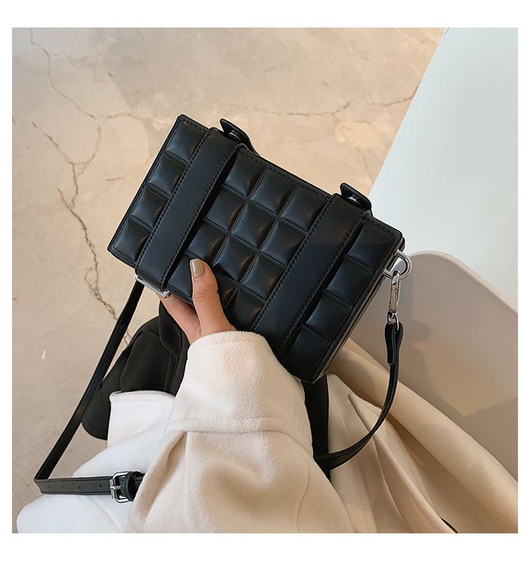Geantă de umăr pentru femei, geantă crossbody, geantă de mână cu curea dublă, cu bloc de ciocolată, tip crossbody_voghion.com