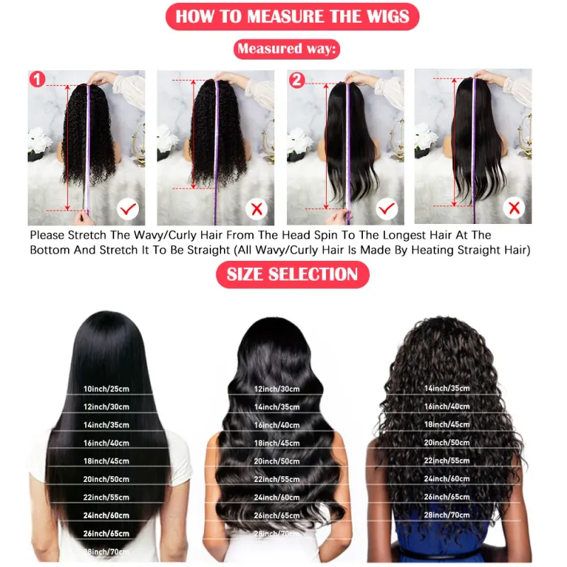 V Part Body Wave Wigs Clip In 180% Density Brazilian Remy Human Hair Natural Black Color_voghion.com