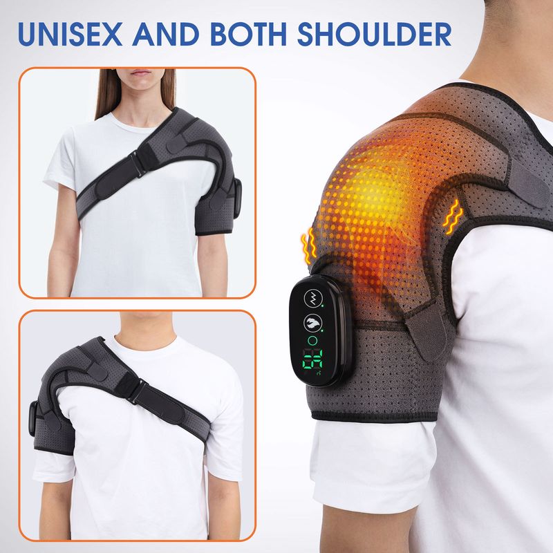 Waarm, waarm Kompress, waarm Massage, eeler Männer a Frae mëttleren Alter kënnen mat engem USB-Kabel fir d'Schëller erhëtzt ginn_voghion.com