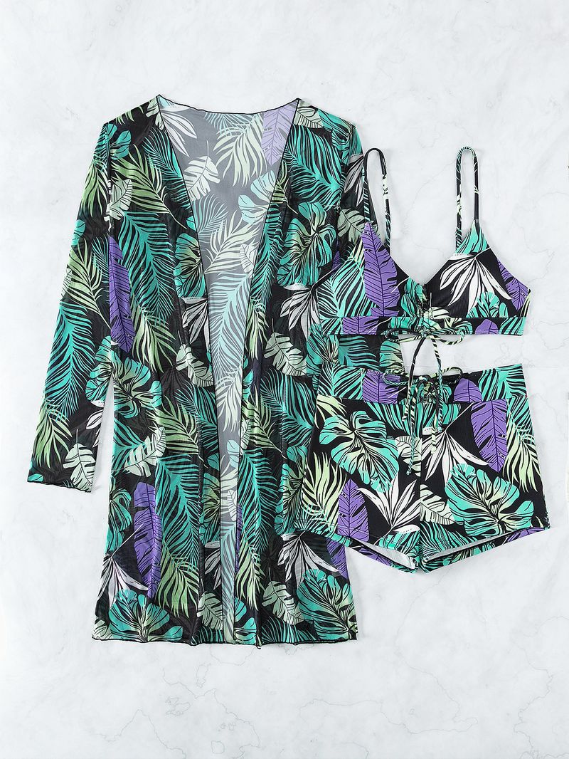 Women's Clothing Multi-color fashion bikini three-piece swimsuit for women_voghion.com