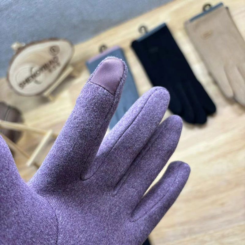 Guanti termici in velluto caldi per donna, invernali, da ciclismo, da guida, sportivi, foderati in pile, touchscreen, antiscivolo, 2025_voghion.com