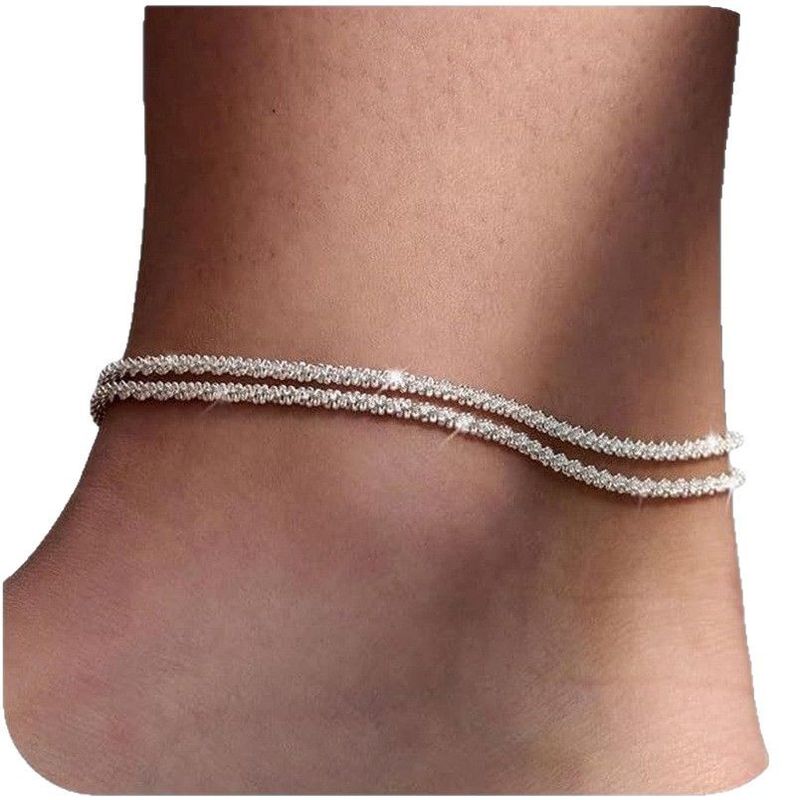 Korean And Japanese Fashion Hip-Hop Versatile Minimalist Style Cuban Single Double Layer Braided Chain Gold Silver_voghion.com