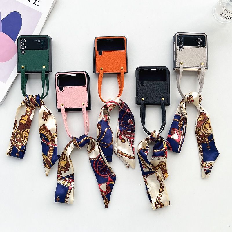 Custodia con passante per cintura Sciarpe per Samsung Galaxy Z Flip 6 Z Flip 5 Z Flip 4 3 2 1 Custodia antiurto per Flip 2 Cover posteriore_voghion.com