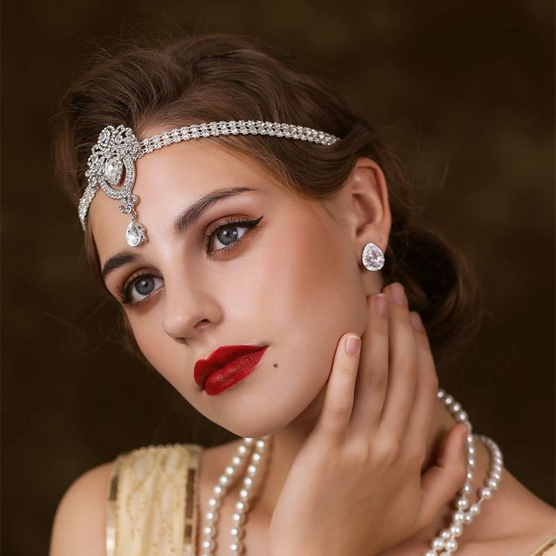 Nuovo ciondolo per sopracciglia con diamanti, accessorio per capelli esagerato con goccia d'acqua sulla fronte, catena alla moda bohémien_voghion.com