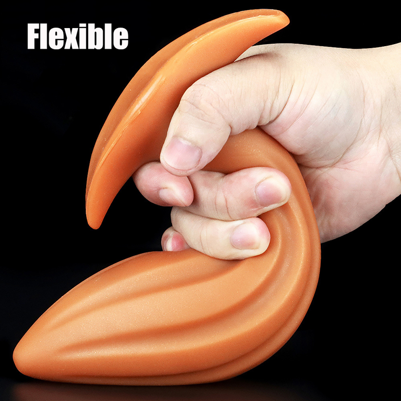 Plug anale enorme in silicone medico, dilatatore anale morbido, plug grande e sicuro, stimola la massa dell'ano_voghion.com