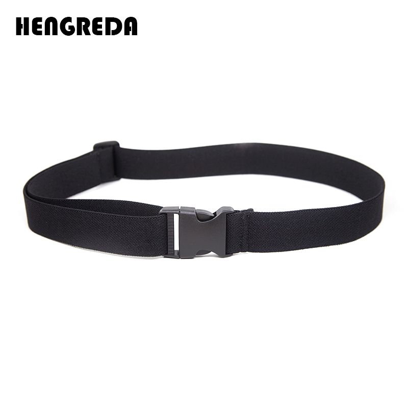HOT Men Wide Elastic Women Adjustable Waist Belt with Plastic Pling Buckle Shirt Stay Waistband for Fiess Work Pant_voghion.com