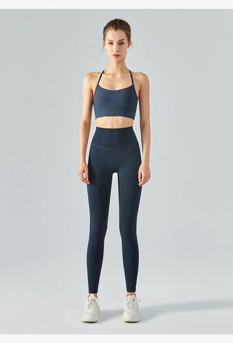 SUPERFLOWER Neue T-förmige Rücken-Nackenschlinge für Damen, stoßfeste Sportunterwäsche, Yoga-BH, Fiess-Weste_voghion.com