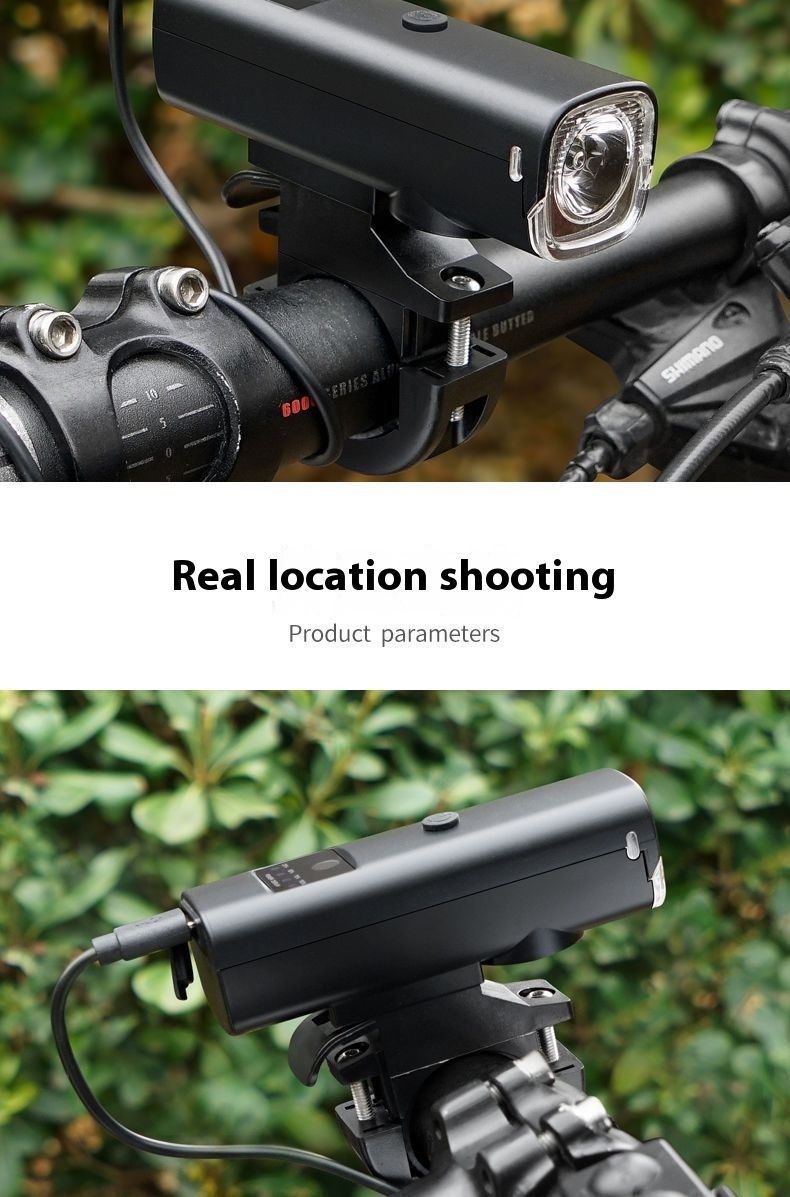 Bicycle Aluminum Alloy With Horn, Night Riding Lights, Induction Headlights, Strong Light, Battery Powered Car Lighting,_voghion.com