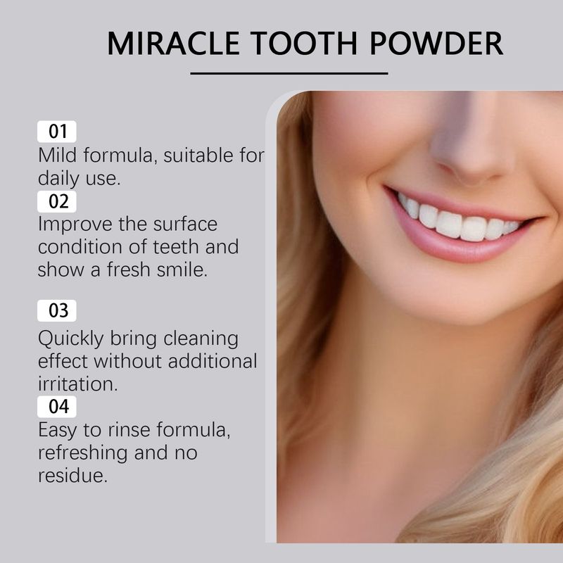 Oralhoe Minze Sanfte Reinigung Frischer Atem Tägliche Pflege Zahnpulver_voghion.com