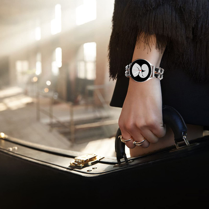 20 mm pašček za Samsung Galaxy Watch 5 4 40 mm 44 mm 42/46 mm active 2 Gear S3 Verižna zapestnica iz nerjavečega jekla Huawei GT2/3_voghion.com