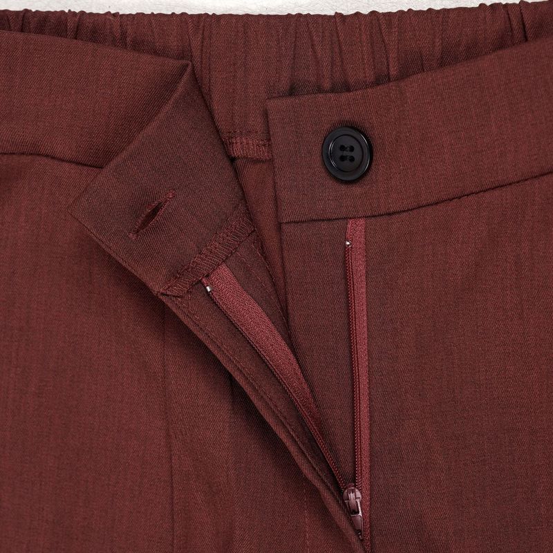 Elegantes Büroanzug-Set für Damen – Slim-Fit-Blazer und Hose mit hoher Taille für den beruflichen Weg zur Arbeit (Marineblau, Weinrot, Blaugrün)_voghion.com