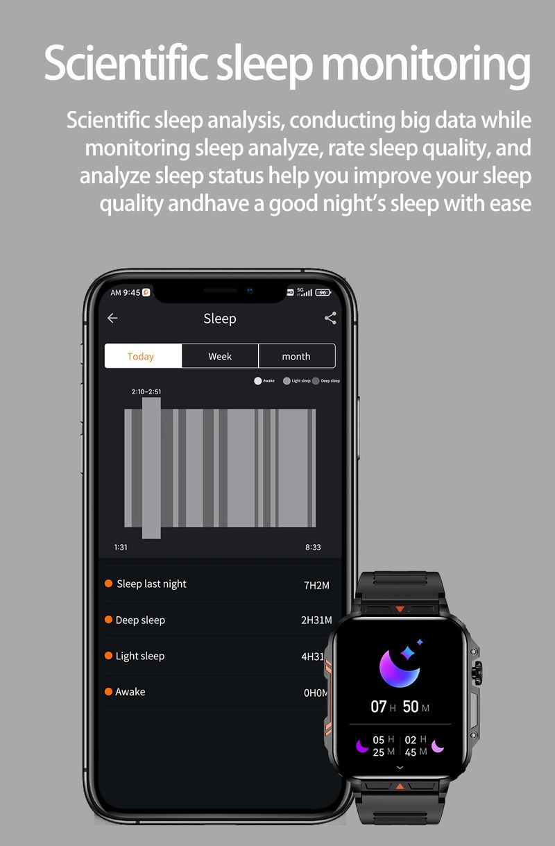 Reloj inteligente deportivo L81 para exteriores, para hombre, con respuesta a llamadas, batería grande, rastreador de actividad física, resistente al agua, compatible con iOS y Android._voghion.com