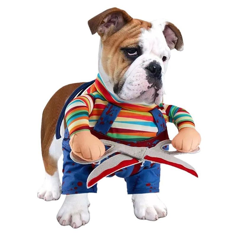 Huisdier Halloween Hond Kat Schaar Kostuum Grappige Kleding Staande Transformatie Outfit_voghion.com