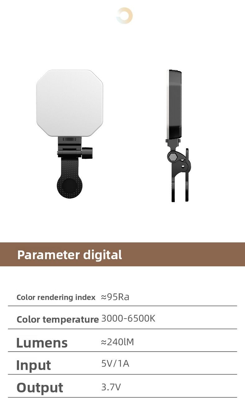 F01 Magnetic Phone Fill Live Streaming Camera Highlight Photography Shooting Pocket Light_voghion.com