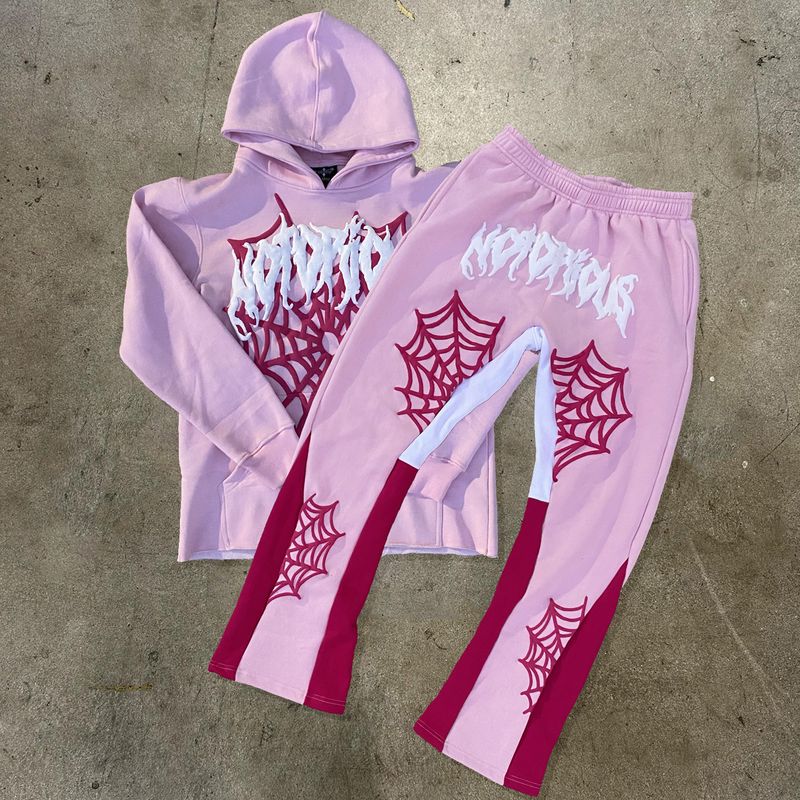Abbigliamento maschile Trend Spider Web Letter Foam Printing Felpe con cappuccio larghe da uomo e da donna Hip Hop Street Felpe Top_voghion.com