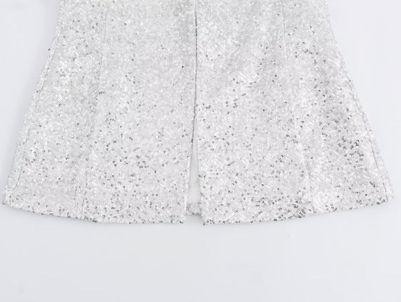 Women's clothing 2024 summer new pearl embellished suit jacket shorts set_voghion.com