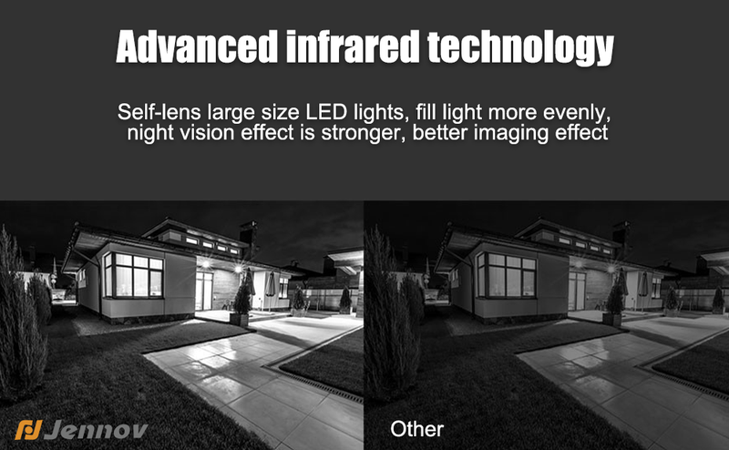 Jennov 4K 8MP POE Security IP66 Camera Outdoor Color Night Vision 2 Way Audio_voghion.com