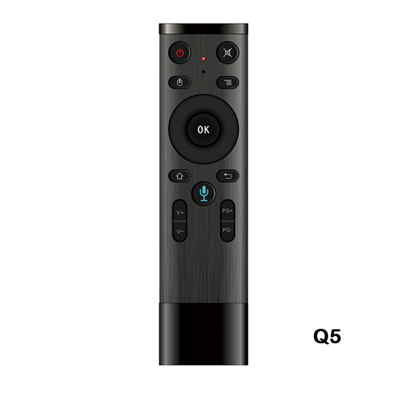 Q5 voix Gyroscope Air souris avec Microphone 3 axes Gyroscope télécommande pour Smart TV Android Box_voghion.com
