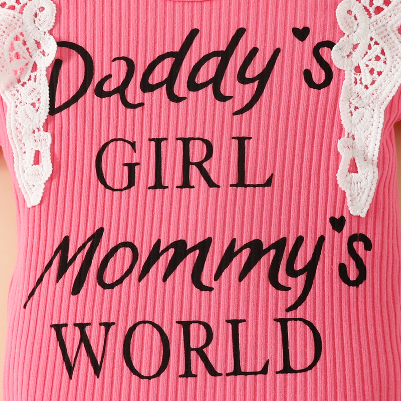 Babies' clothes Summer baby girl lace short-sleeved triangle romper top shorts girls lace letters short-sleeved flower bow tide_voghion.com