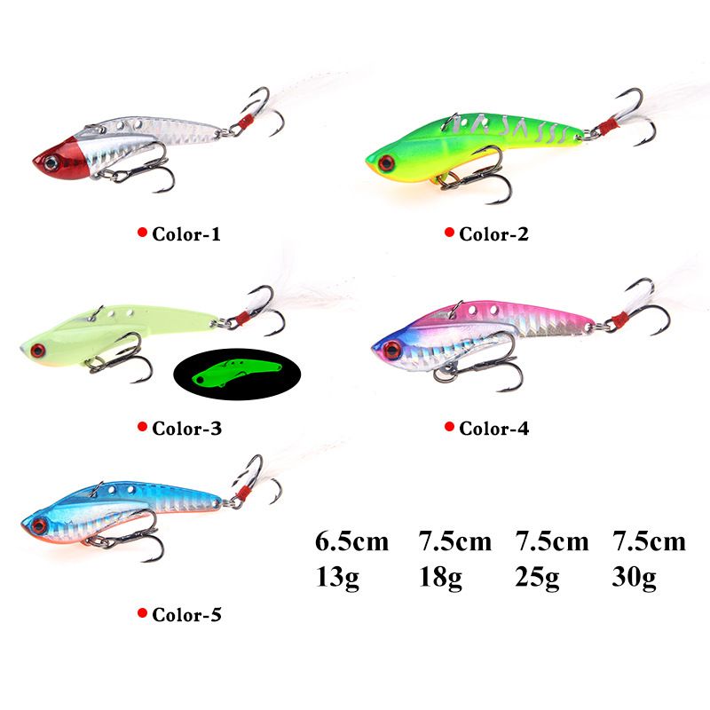 Lure Bait Dragon Tooth Vib Sequins Long Throw Dzelzs plāksne Metāls ar spalvu āķi Saldūdens jūras zvejas asari ēsma_voghion.com