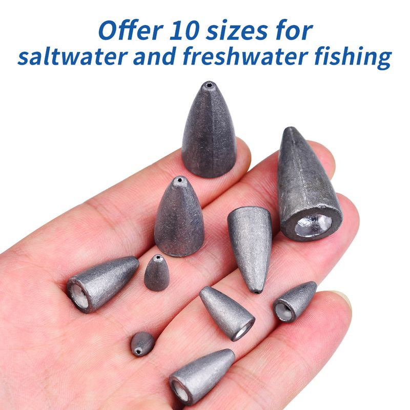 Texas Free Group Fishing Akcesoria do przynęty i przynęty Sinker Bullet Lead_voghion.com