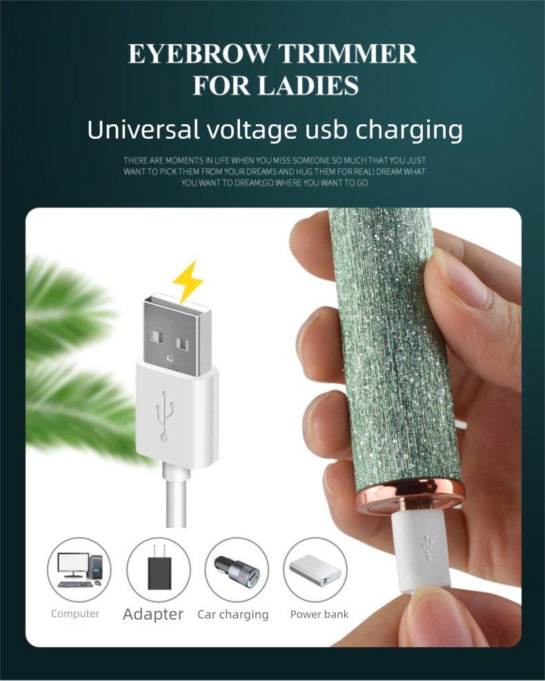 Rifinitore elettrico per rossetto da donna, rasoio automatico per sopracciglia e dispositivo per la rimozione dei peli delle labbra_voghion.com