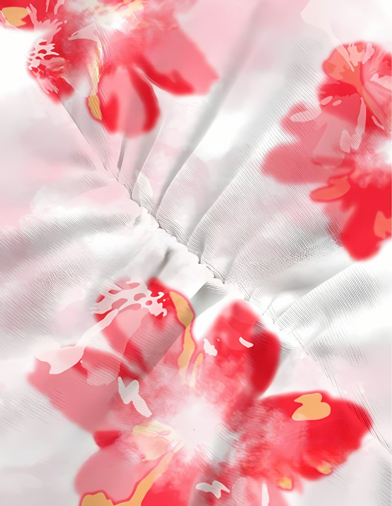 Dameskleding Mode Bloemenprint Multi Color Temperament Slim Fit Tube Top Heup Lange Rok Pak_voghion.com