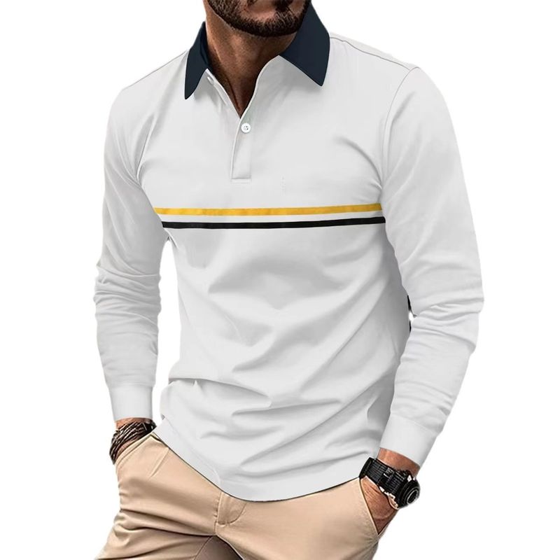 Ironclad GentIronclad Gent 2024 Spring And Autumn Quick-Dry Button Long Sleeve Men's Casual Polo Shirt_voghion.com