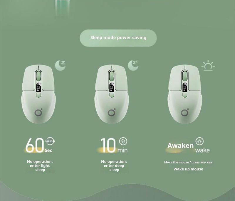 Digitex Digitex Forerunner Q1 Wireless Bluetooth Dual-Mode Screen Display Mouse Silent Charging For Girls Laptop Office_voghion.com