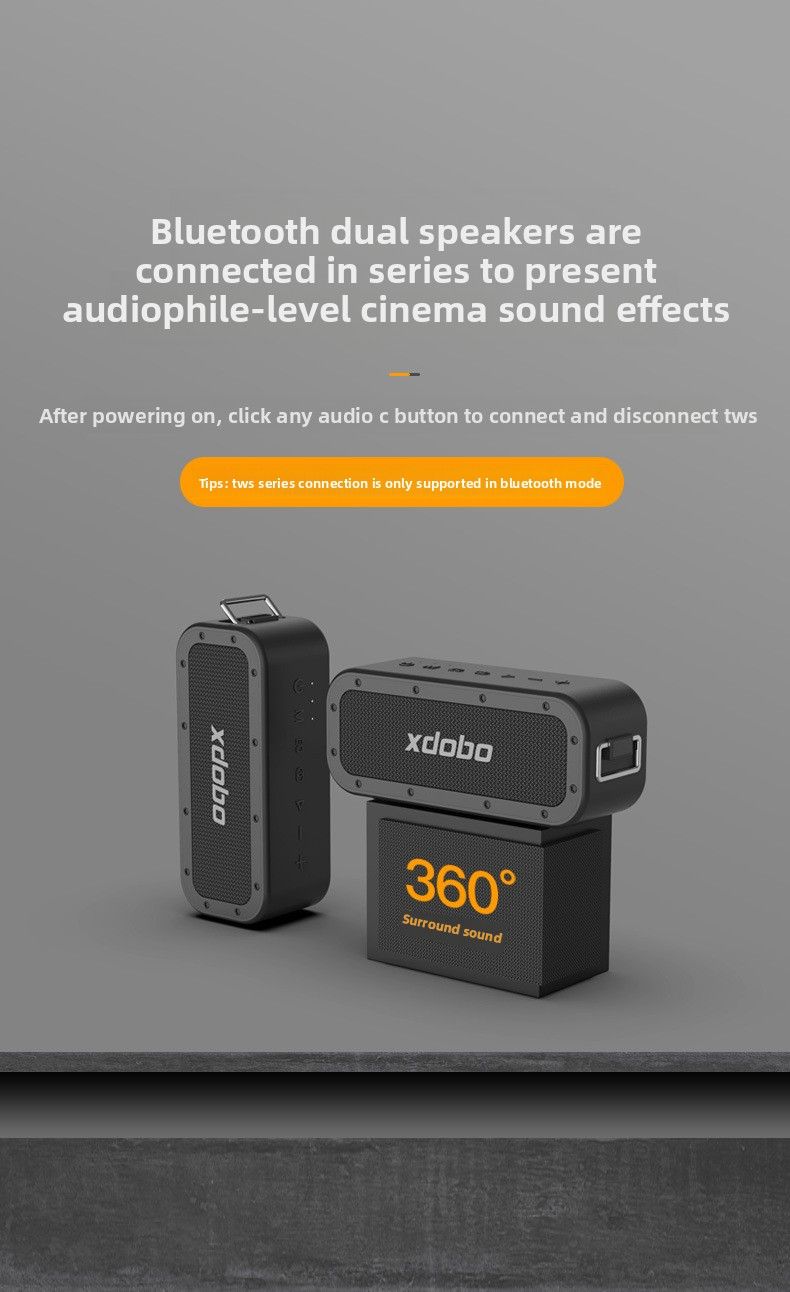 【High Quality】 Xidobao Xdobo1983plus Bluetooth Speaker Outdoor Portable Subwoofer 80W High Power Home Audio_voghion.com