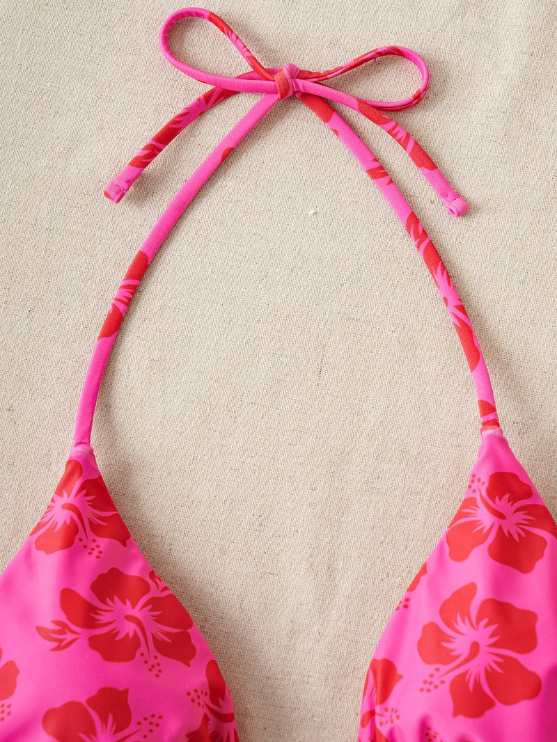 Damenbekleidung Dreieck Cup Spitze Seestern Zubehör Sexy Split Bikini Badeanzug Weiblich_voghion.com