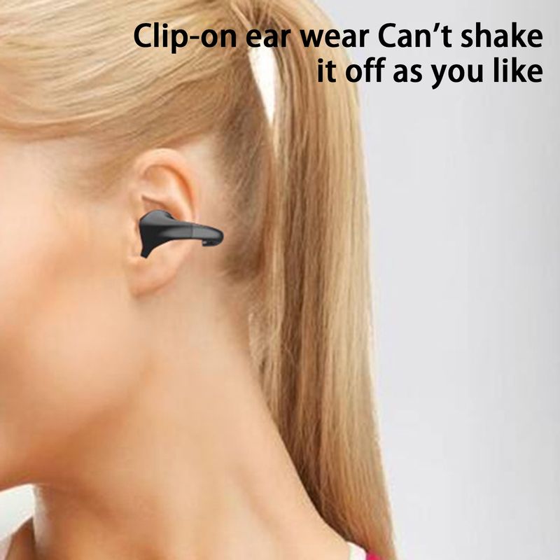 Xinweiqing D101 Sport Kopfhörer Knochen Leitung Ohr Clip Design Stereo Surround Bluetooth-kompatibel 5,3 Sound Drahtlose Kopfhörer Hause Versorgung_voghion.com