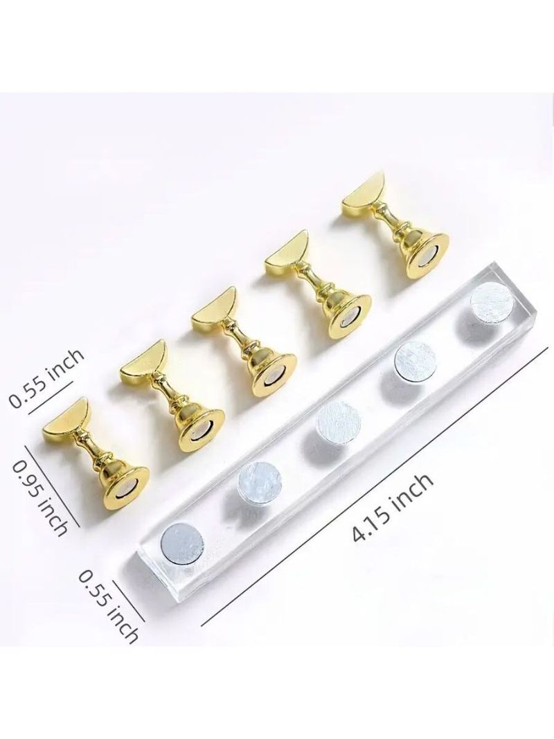 Set e kit per nail art, base di supporto per unghie, supporto magnetico per unghie finte, strumento di cristallo, set di argilla, supporto per esercitarsi, espositore per principianti_voghion.com