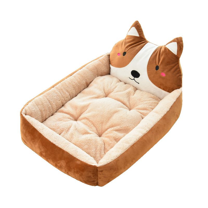 All-Season Universal Large And Small Dogs Internet Celebrity Cartoon Bed Dog Mat Cat House Pet Supplies_voghion.com