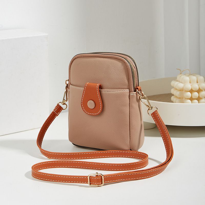 Borsa a tracolla monospalla da donna estiva, di alta qualità, quadrata, semplice, con blocchi di colore, versatile_voghion.com