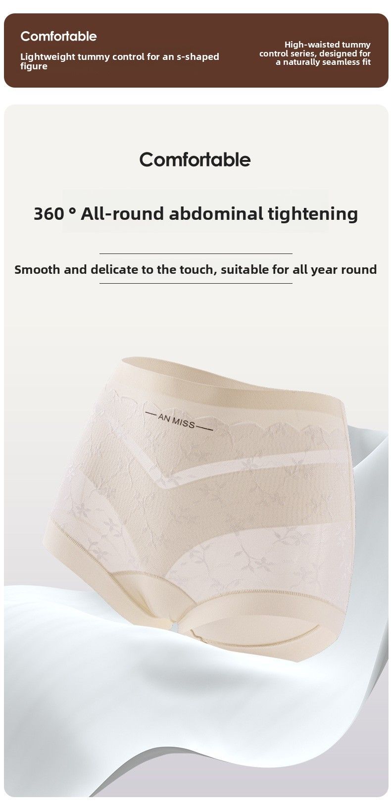 Reggiseno a vita alta sexy in pizzo patchwork senza cuciture, controllo della pancia, seta di gelso, cavallo esteso, delicato sulla pelle, traspirante, da donna_voghion.com