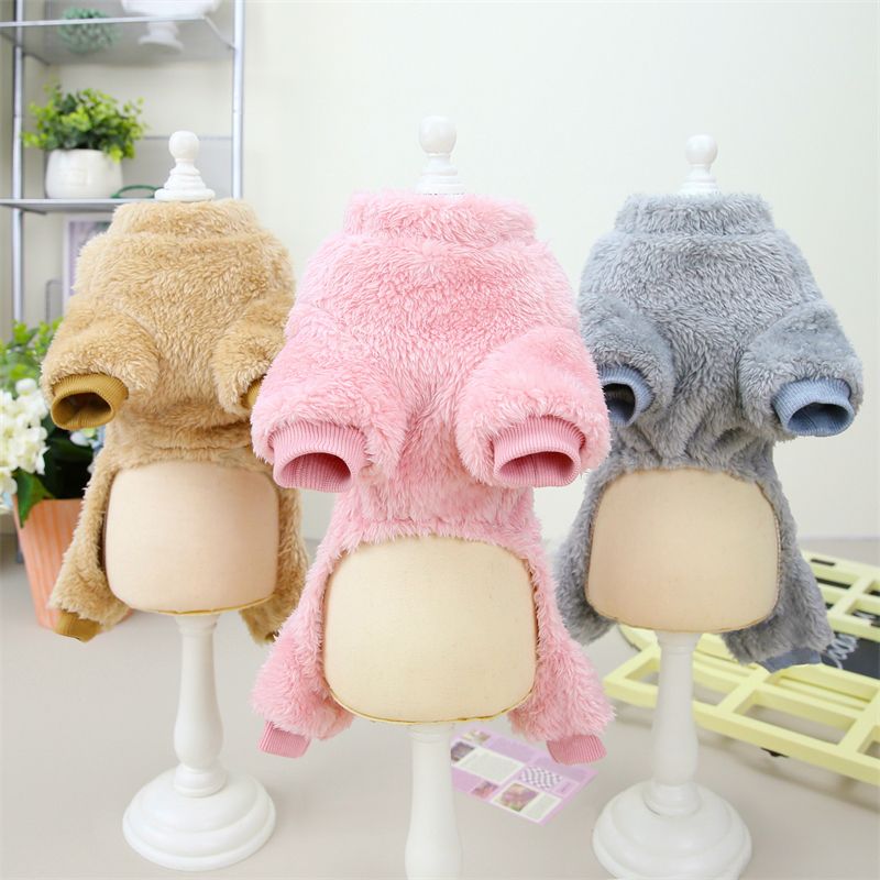 Coral Fleece Jumpsuit For Dogs S/M/L/XL/XXL By PawParty Store_voghion.com