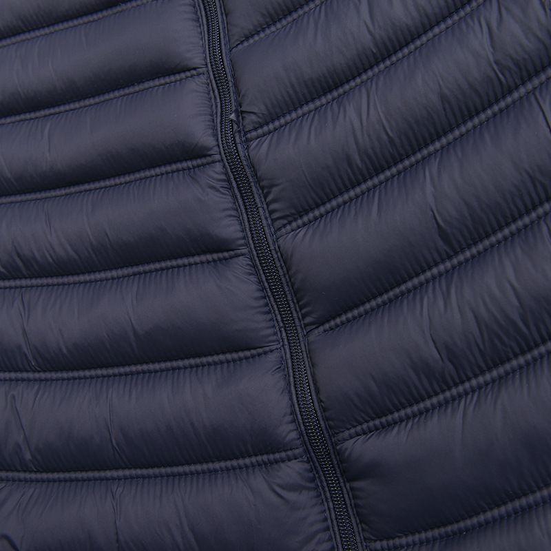 Gilet matelassé à col montant pour homme – Veste sans manches pour l'hiver (noir classique/bleu foncé/gris, 2XL-5XL)_voghion.com