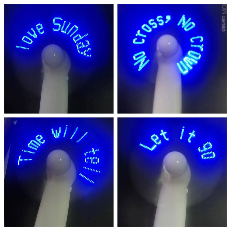 Luce notturna portatile elettrica da tavolo a batteria Mini regalo personalizzabile da regalare agli ospiti con luci LED arcobaleno Ventilatore_voghion.com