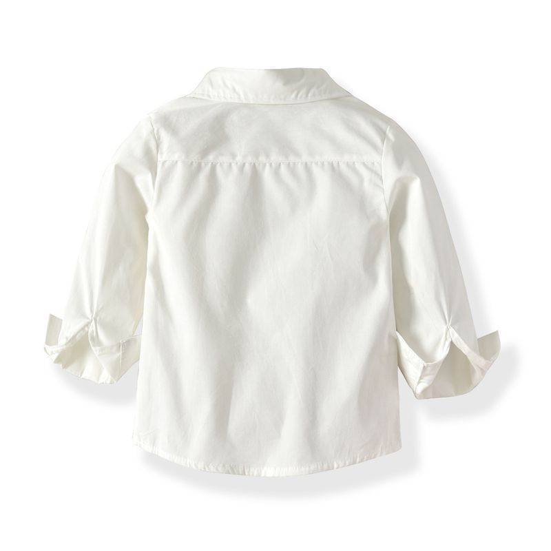 Camicia a maniche lunghe da ragazzo, gilet a strati, pantaloni, papillon da gentiluomo, abito da festa di compleanno per bambini_voghion.com
