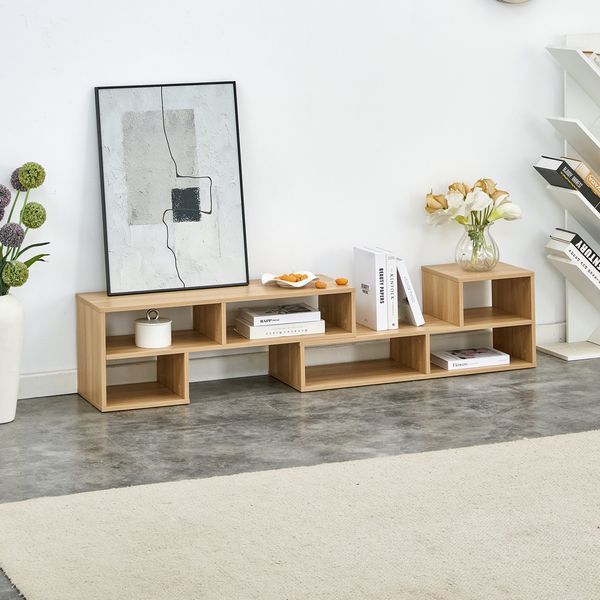 2 Pieces Cube TV Stand,Free Combination Gaming Entertainment Center Media Stand,Open Storage Bookcase Shelf For Living Room,2 Shelf Bookcase L-Shape_voghion.com