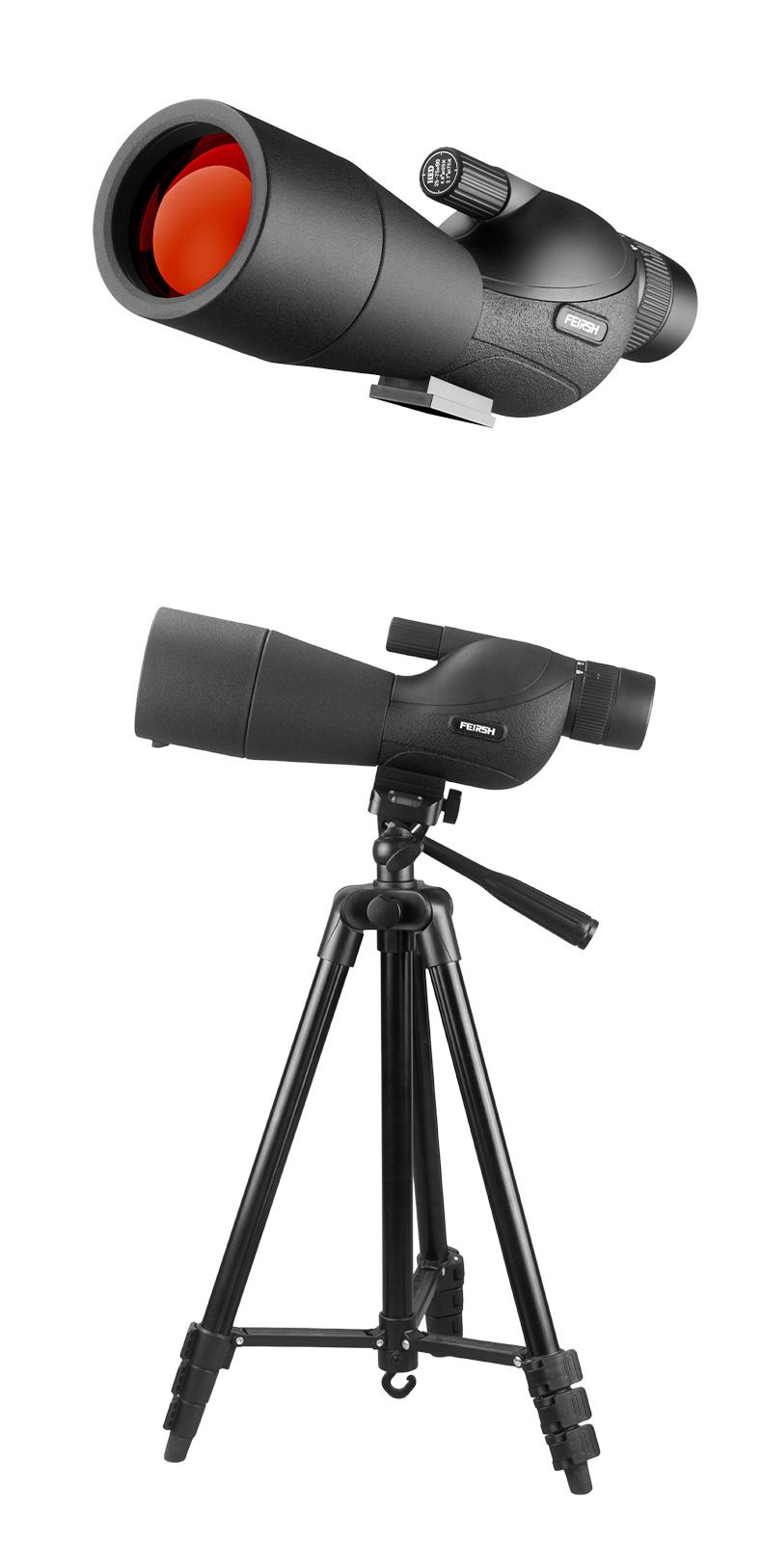 HED 25-75X60 Birdwatching Scope HD Low Light Night Vision A5 Multi-layer Purple Red Film Outdoor Targeting Monocular_voghion.com