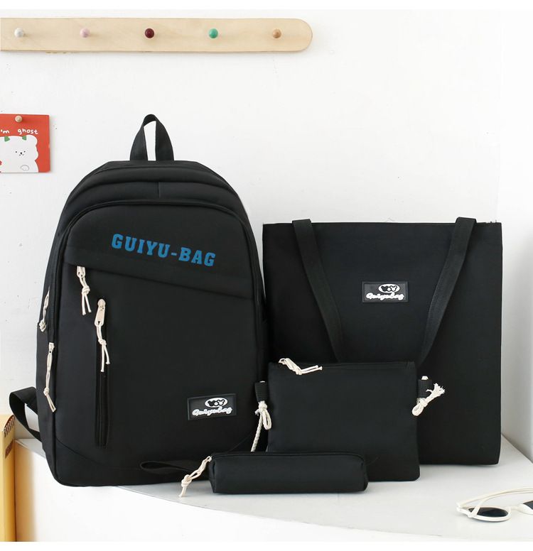 Kinderrucksäcke, hochwertiger, vierteiliger, modischer Rucksack für Schülerinnen der Mittelstufe, große Kapazität, für die Oberstufe und das College_voghion.com