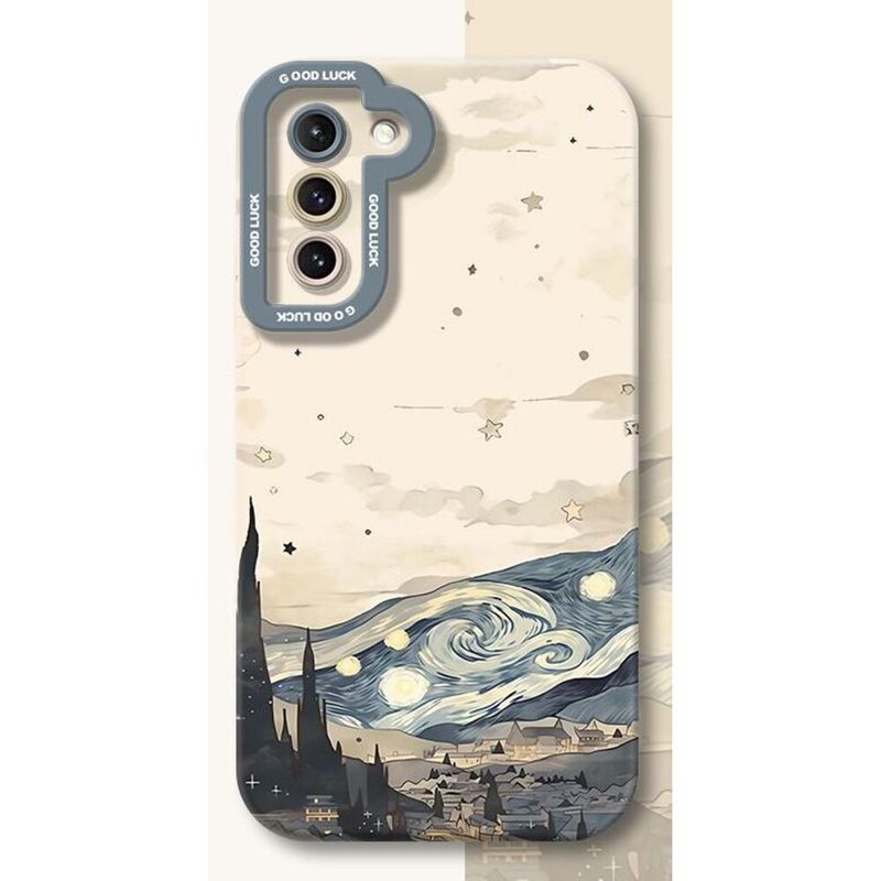 Van Gogh Starry Sky Compatible Samsung Galaxy Phone Case S21 Plus Silicone Ultra Full Coverage Shockproof_voghion.com