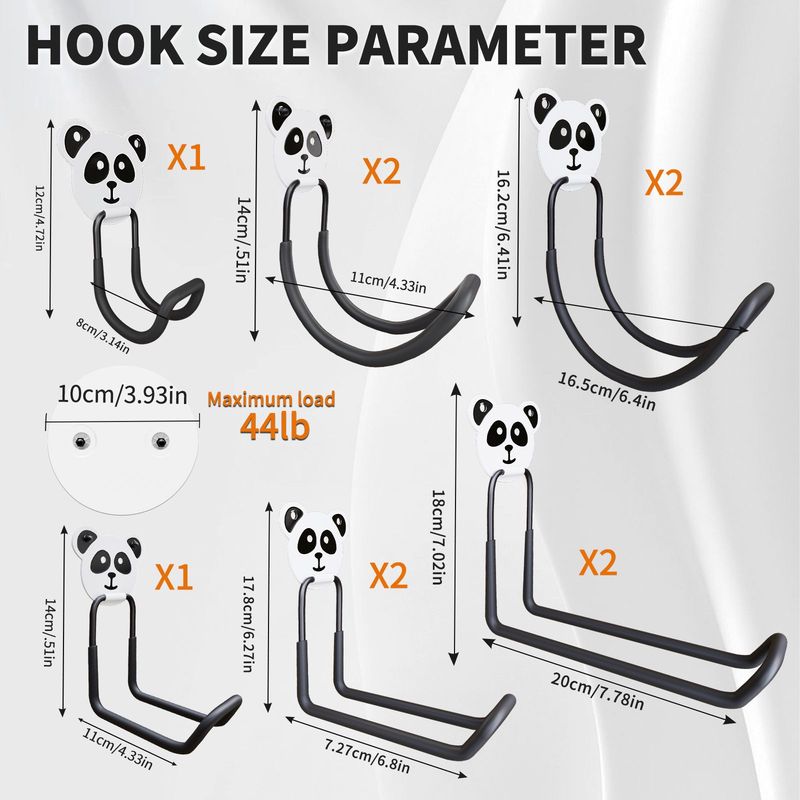 Garage Storage Hooks 10 Pieces, Heavy Steel Tools Utility J Wall Mount, Suitable For Bicycles, Chair Ladders And Garden Finishing_voghion.com