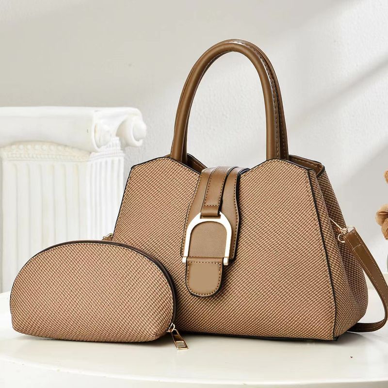 Women's Bags Two Piece Mother And Child Bag New Temperament Handbag Fashionable Simple Texture Shoulder Bag_voghion.com