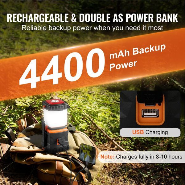 LED Camping Lantern Rechargeable Portable 1000LM For Outdoor Adventure_voghion.com