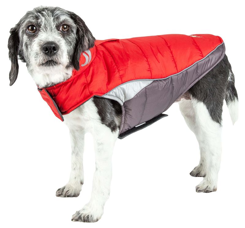Helios Hurricane-Waded Plush 3M Reflective Dog Coat w/ Blackshark technology_voghion.com