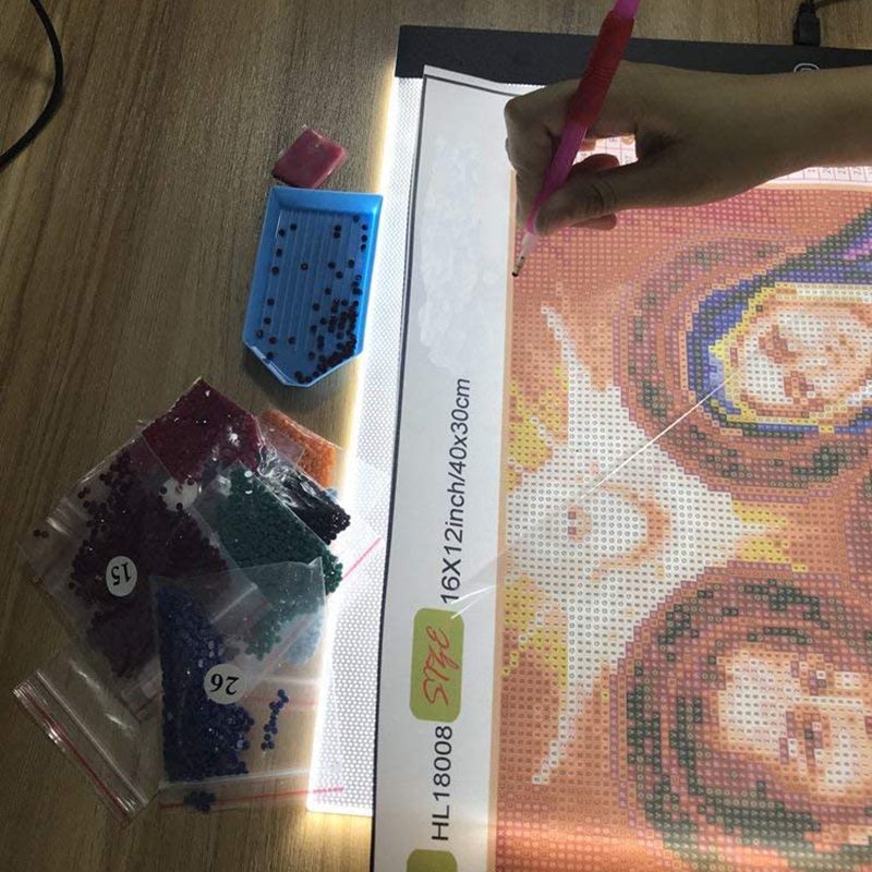 Lavagna luminosa da disegno a LED dimmerabile a 3 livelli, protezione per gli occhi, più facile per disegnare e dipingere_voghion.com