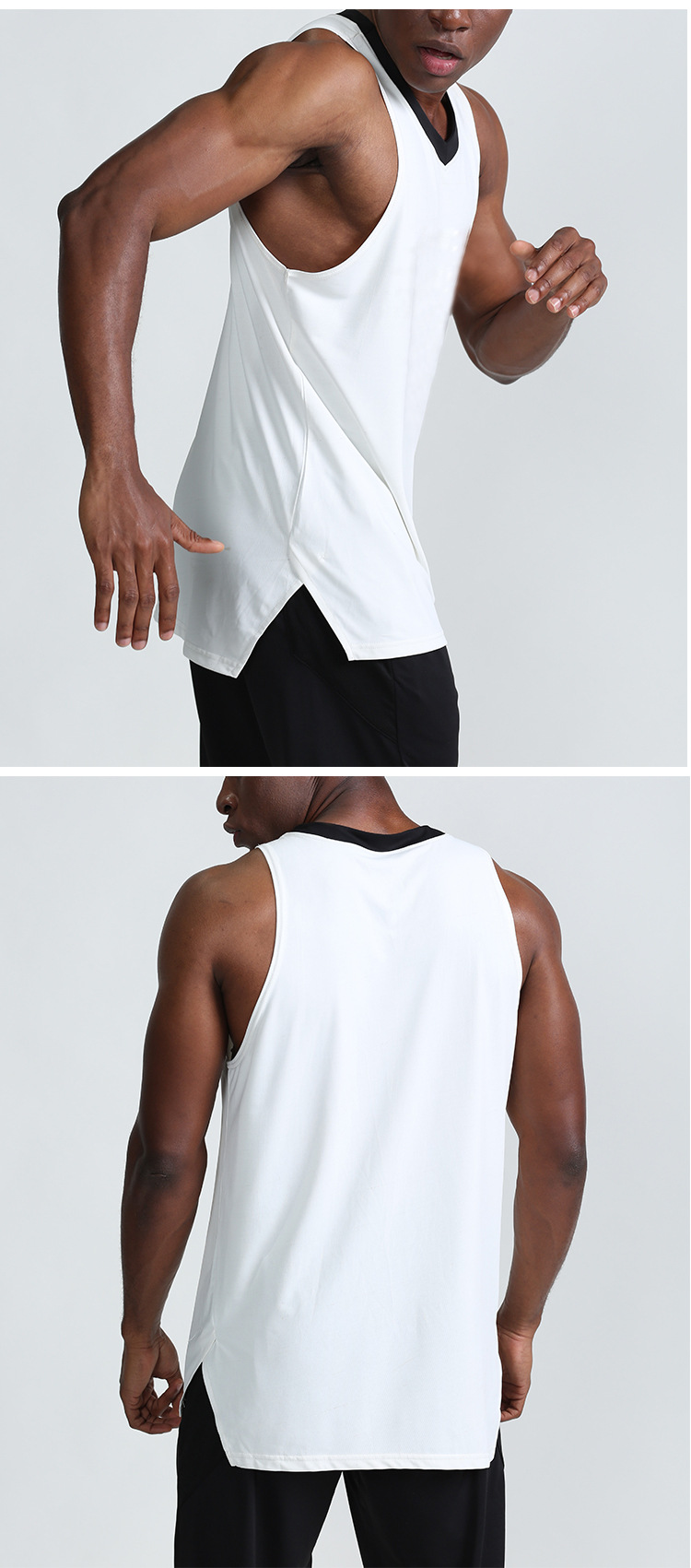 Herrenbekleidung Sommersportweste Herren Fitness lose schnell trocknende Basketballweste Weste Trainingskleidung_voghion.com